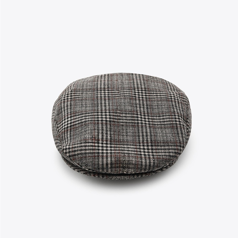 Zara Classic Wool Plaid Flat Cap - Size Small - NWT - Picture 4 of 5